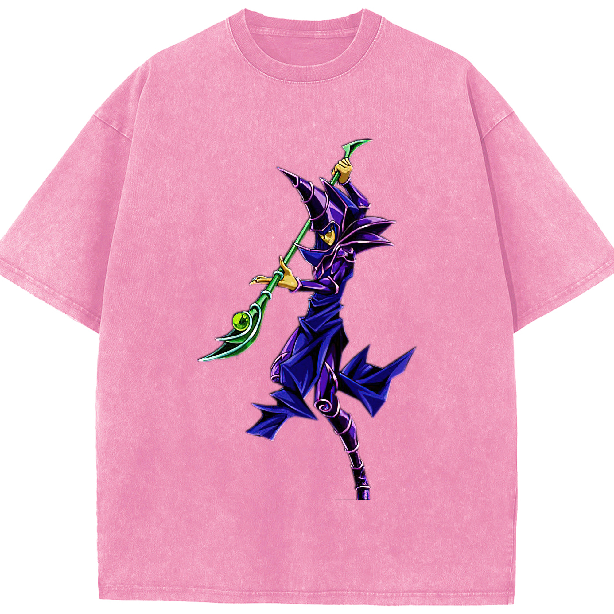 （画像用） 遊☆戯☆王 Yu-Gi-Oh! 綿100% ヴィンテージ風 半袖Tシャツ（フロントプリント）